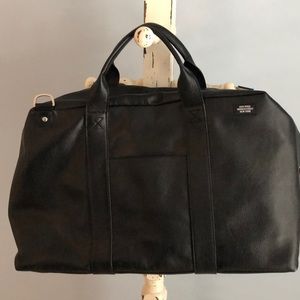 Jack Spade Men’s Black Leather Duffel New